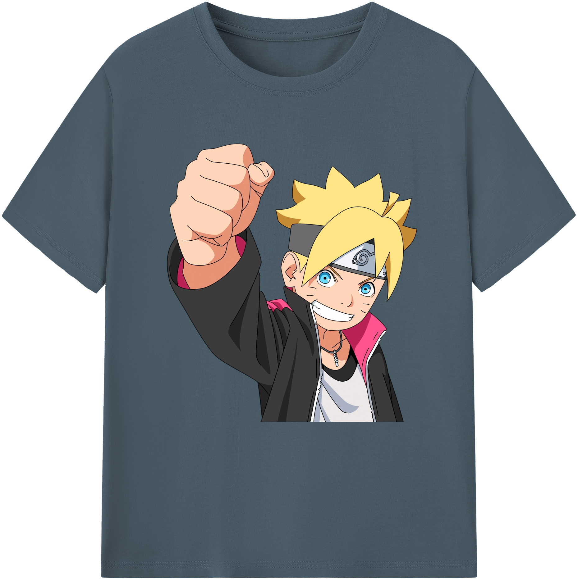 （画像用） NARUTO -ナルト- うずまき ボルト Uzumaki Boruto 綿100％半袖Tシャツ（フロントプリント）